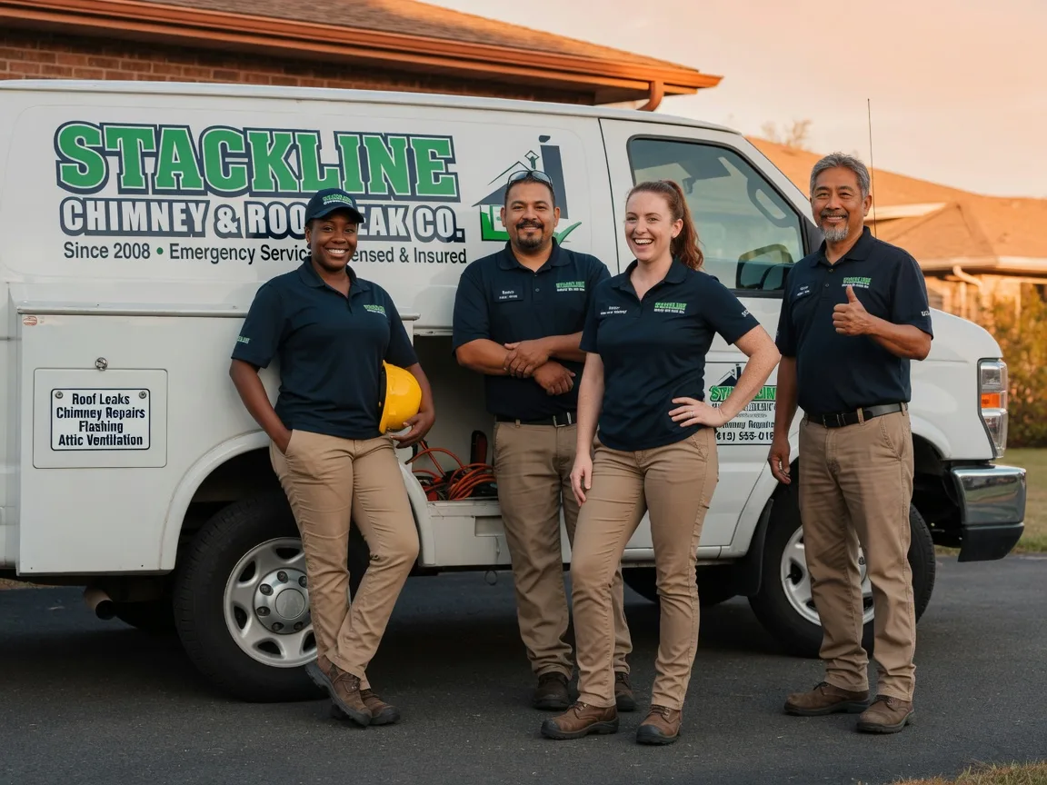 Chimney flashing repair company in Rowena, TX